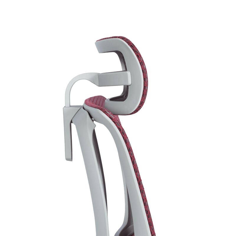 Ергономичен офис стол - IOO Elite 2 сива рамка-червен